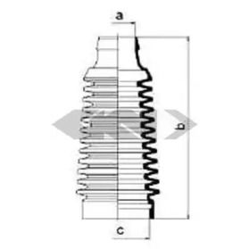 Пильник рульової рейки Spidan 83532.