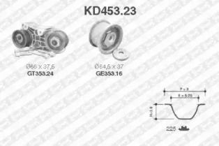 Комплект ременя ГРМ на Опель Сінтра  SNR KD453.23.