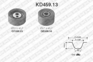 Комплект ременя ГРМ на Сітроен Сакс  SNR KD459.13.