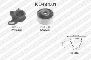 Комплект ремня ГРМ на Kia Cerato  SNR KD484.01.