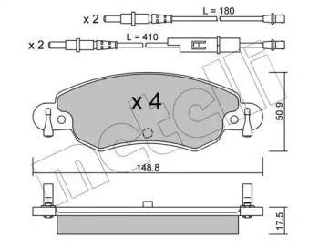 Тормозные колодки Metelli 22-0330-0.