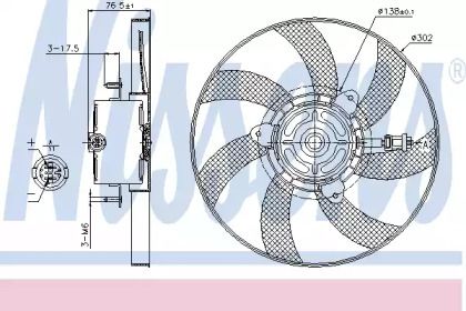 Вентилятор охлаждения радиатора на Сеат Кордоба  Nissens 85716.