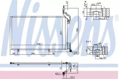 Радиатор кондиционера Nissens 940410.