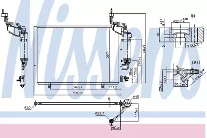 Радиатор кондиционера Nissens 940526.