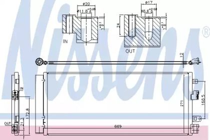 Радіатор кондиціонера Nissens 940568.