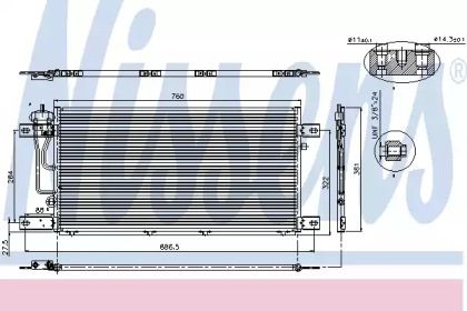 Радіатор кондиціонера Nissens 94503.