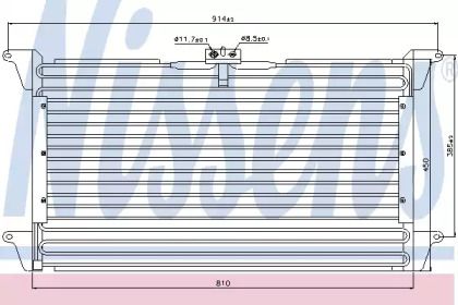 Радіатор кондиціонера Nissens 94539.