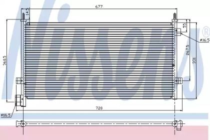 Радиатор кондиционера Nissens 94578.