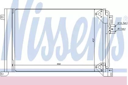 Радиатор кондиционера Nissens 94713.