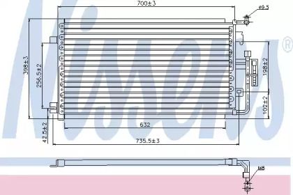 Радиатор кондиционера Nissens 94846.