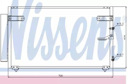 Радіатор кондиціонера Nissens 94867.