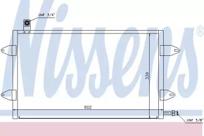 Радиатор кондиционера Nissens 94905.