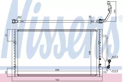 Радіатор кондиціонера Nissens 94939.