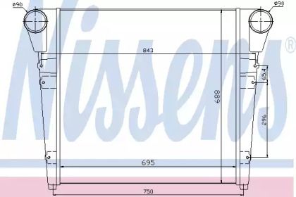 Интеркулер Nissens 97052.