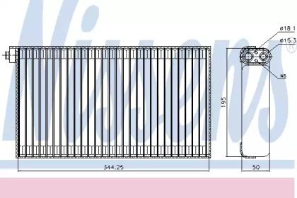 Испаритель кондиционера Nissens 92310.
