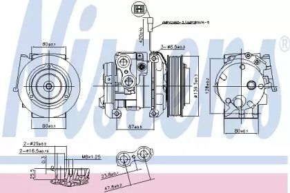 Компресор кондиціонера Nissens 890093.