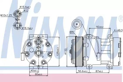 Компресор кондиціонера Nissens 89140.