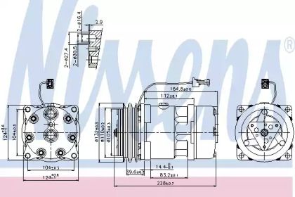 Компресор кондиціонера Nissens 89141.