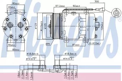 Компресор кондиціонера Nissens 89416.