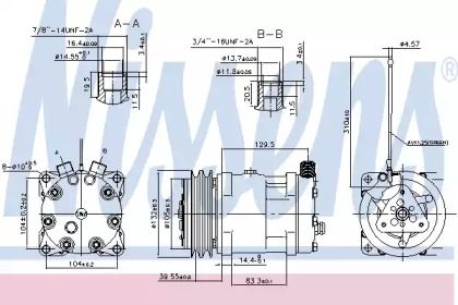 Компресор кондиціонера Nissens 89461.