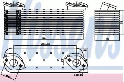 Масляний радіатор Nissens 90756.
