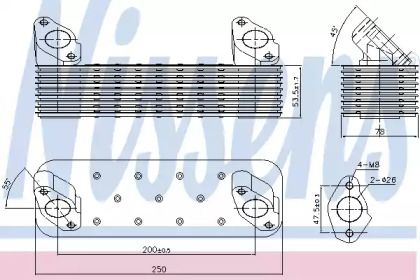Масляный радиатор Nissens 90728.