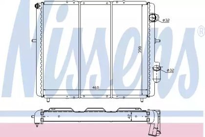 Радіатор охолодження двигуна на Рено Кліо  Nissens 639461.