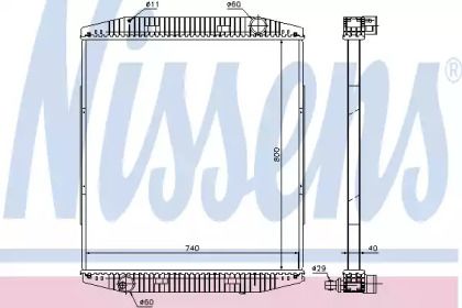 Радиатор охлаждения двигателя Nissens 619730.
