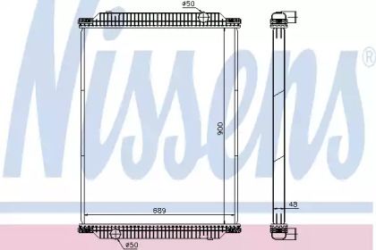 Радиатор охлаждения двигателя Nissens 61448.