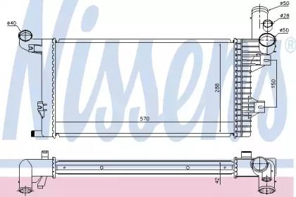 Радиатор охлаждения двигателя Nissens 67172.