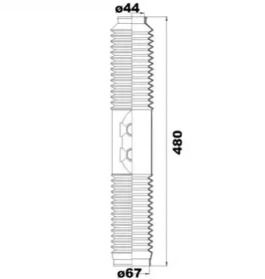 Комплект пильовика кермової рейки Moog K150209.