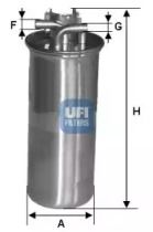 Топливный фильтр Ufi 24.001.00.
