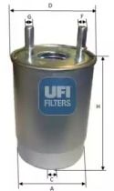 Топливный фильтр на Suzuki Grand Vitara  Ufi 24.113.00.