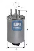 Топливный фильтр Ufi 24.115.00.