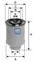 Топливный фильтр на Mazda CX-5  Ufi 24.374.00.