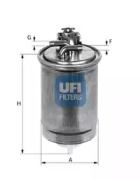 Топливный фильтр на Fiat Marea  Ufi 24.418.00.