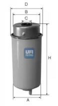 Топливный фильтр Ufi 24.432.00.