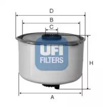 Топливный фильтр Ufi 24.454.00.