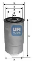 Паливний фільтр на Fiat Freemont  Ufi 24.529.00.
