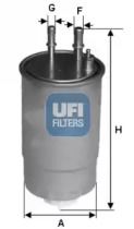 Паливний фільтр Ufi 24.ONE.0B.
