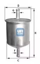 Топливный фильтр на Ниссан Примера  Ufi 31.529.00.