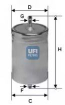 Топливный фильтр на Опель Сенатор  Ufi 31.611.00.