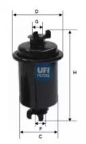 Топливный фильтр Ufi 31.643.00.