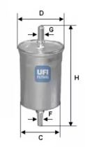 Топливный фильтр на Рено Модус  Ufi 31.710.00.