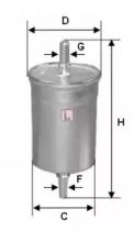 Топливный фильтр Sofima S 1747 B.