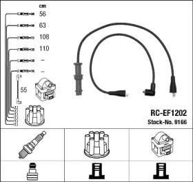 Высоковольтные провода зажигания NGK 9166.