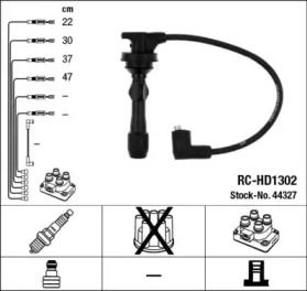 Высоковольтные провода зажигания на Hyundai I10  NGK 44327.