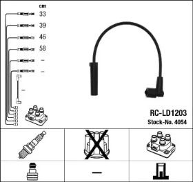 Высоковольтные провода зажигания NGK 4054.