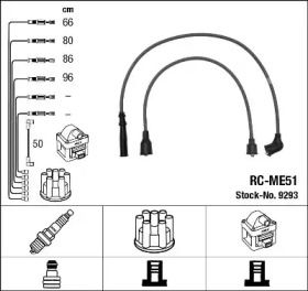 Высоковольтные провода зажигания на Митсубиси Л200  NGK 9293.