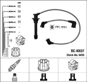 Высоковольтные провода зажигания на Nissan 100NX  NGK 9459.